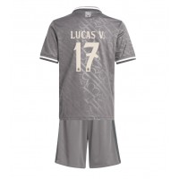 Camisa de time de futebol Real Madrid Lucas Vazquez #17 Replicas 3º Equipamento Infantil 2024-25 Manga Curta (+ Calças curtas)